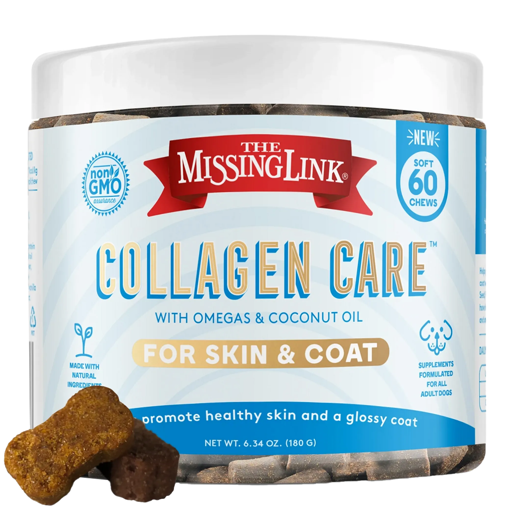 The Missing Link - Collagen Care Skin And Coat Soft Chew 60Ct